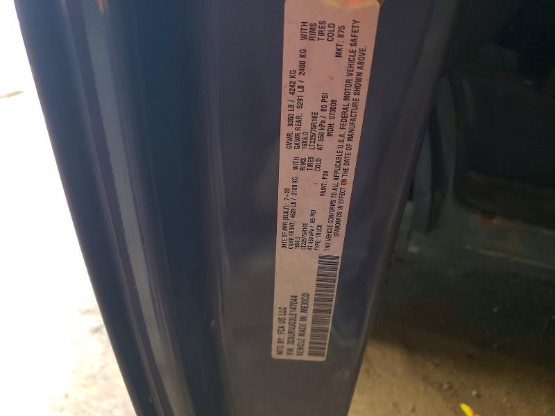65272086 :رقم المزاد ، 3C6URVJG3LE147044 vin ، 2020 Ram Promaster 3500 مزاد بيع