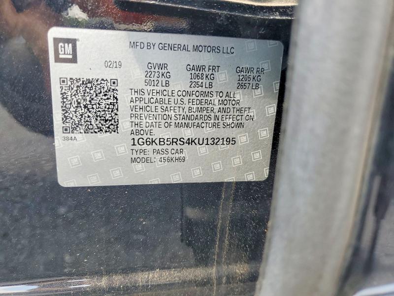 Продажа на аукционе авто 2019 Cadillac Ct6, vin: 1G6KB5RS4KU132195, номер лота: 66642096