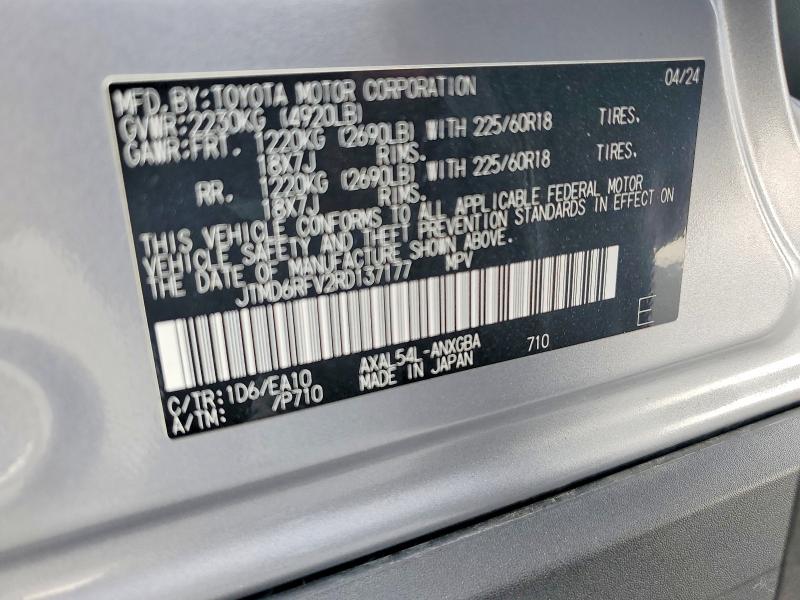 64234996 :رقم المزاد ، JTMD6RFV2RD137177 vin ، 2024 Toyota Rav4 مزاد بيع