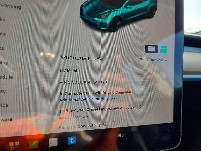 64511636 :رقم المزاد ، 5YJ3E1EA5PF696081 vin ، 2023 Tesla Model 3 مزاد بيع