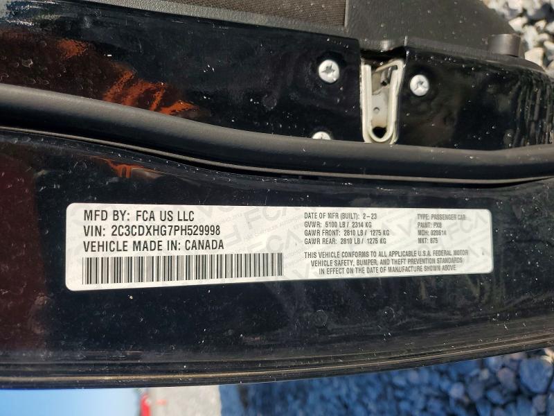 Продажа на аукционе авто 2023 Dodge Charger, vin: 2C3CDXHG7PH529998, номер лота: 64878546