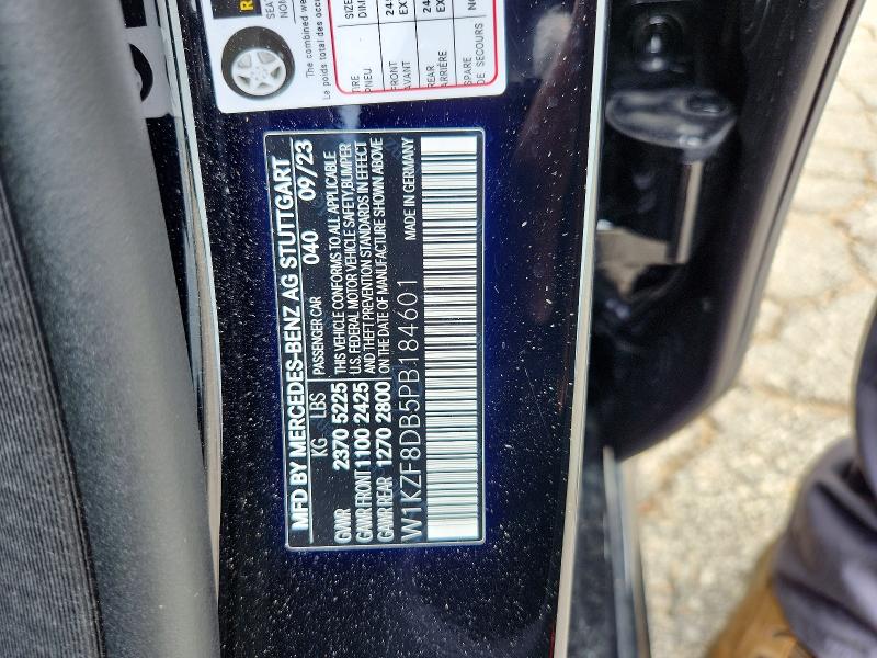 62453676 :رقم المزاد ، W1KZF8DB5PB184601 vin ، 2023 Mercedes-benz E مزاد بيع