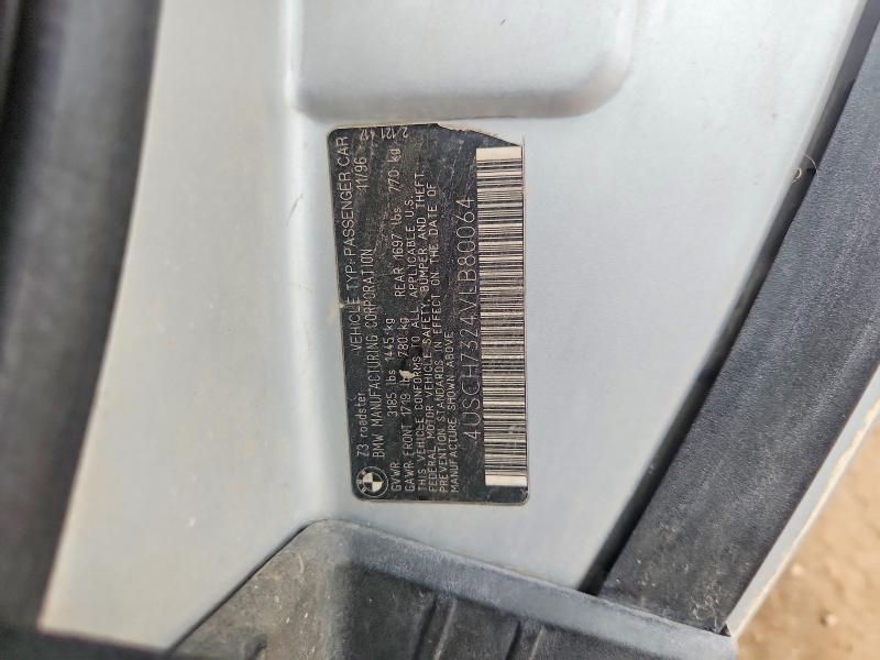 Aukcja sprzedaży 1997 Bmw Z3, vin: 4USCH7324VLB80064, numer aukcji: 64546866