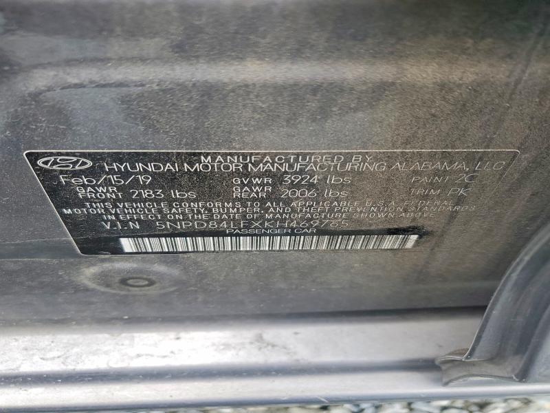 Продаж на аукціоні авто 2019 Hyundai Elantra, vin: 5NPD84LFXKH469765, номер лоту: 64058126