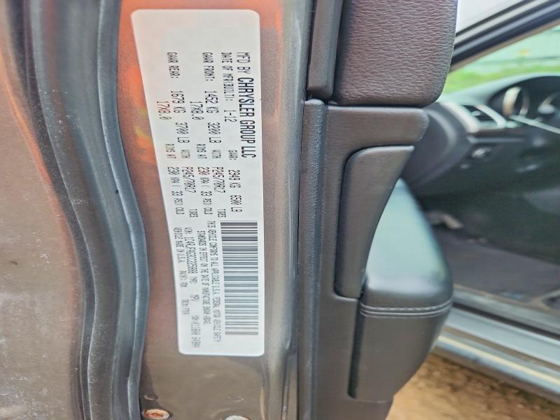 2012 Jeep Grand Cherokee მანქანა იყიდება აუქციონზე, vin: 1C4RJFAG3CC225888, აუქციონის ნომერი: 63914476