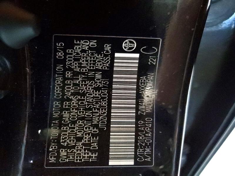 Aukcja sprzedaży 2016 Toyota Prius V, vin: JTDZN3EU8GJ041731, numer aukcji: 66406306