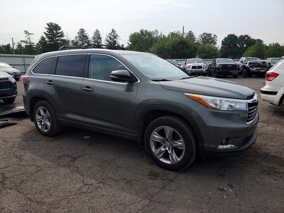 2014 Toyota Highlander მანქანა იყიდება აუქციონზე, vin: 5TDDKRFH5ES035344, აუქციონის ნომერი: 65010376
