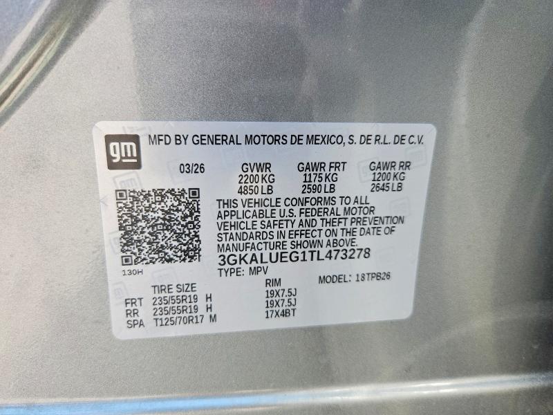 2026 Gmc Terrain მანქანა იყიდება აუქციონზე, vin: 3GKALUEG1TL473278, აუქციონის ნომერი: 65996596
