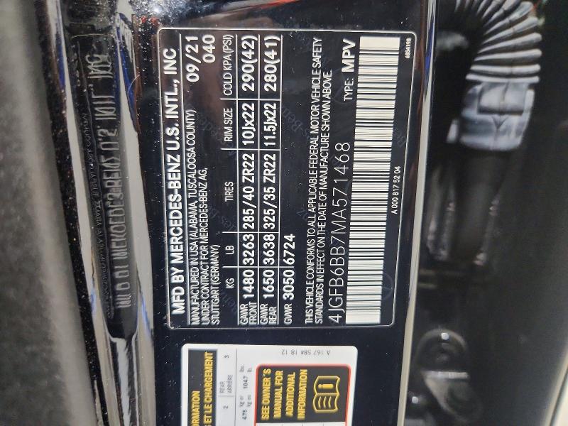 Продажа на аукционе авто 2021 Mercedes-benz Gle, vin: 4JGFB6BB7MA571468, номер лота: 65670036