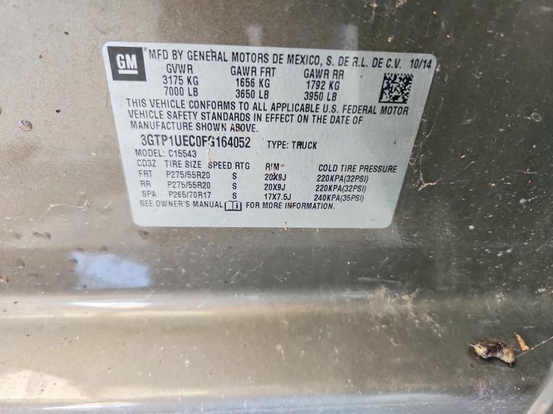 Aukcja sprzedaży 2015 Gmc Sierra, vin: 3GTP1UEC0FG164052, numer aukcji: 65234056