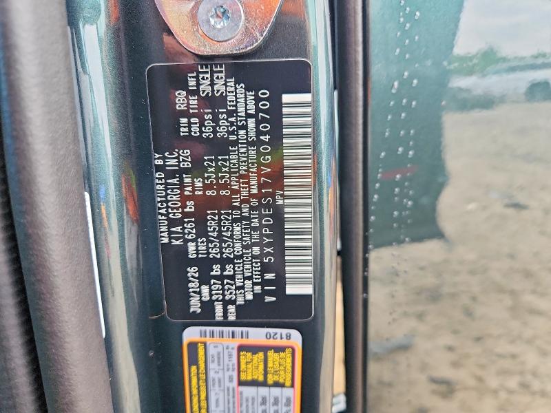 65709886 :رقم المزاد ، 5XYPDES17VG040700 vin ، 2027 Kia Telluride مزاد بيع