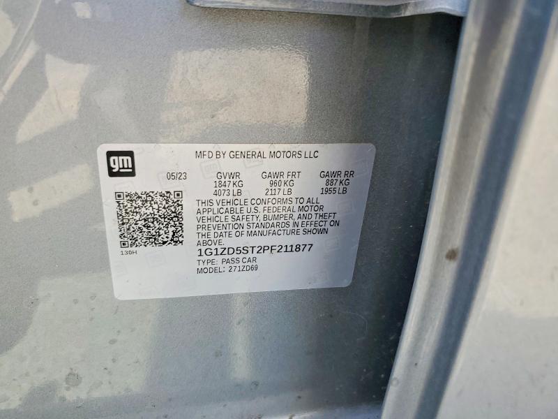 66123636 :رقم المزاد ، 1G1ZD5ST2PF211877 vin ، 2023 Chevrolet Malibu مزاد بيع