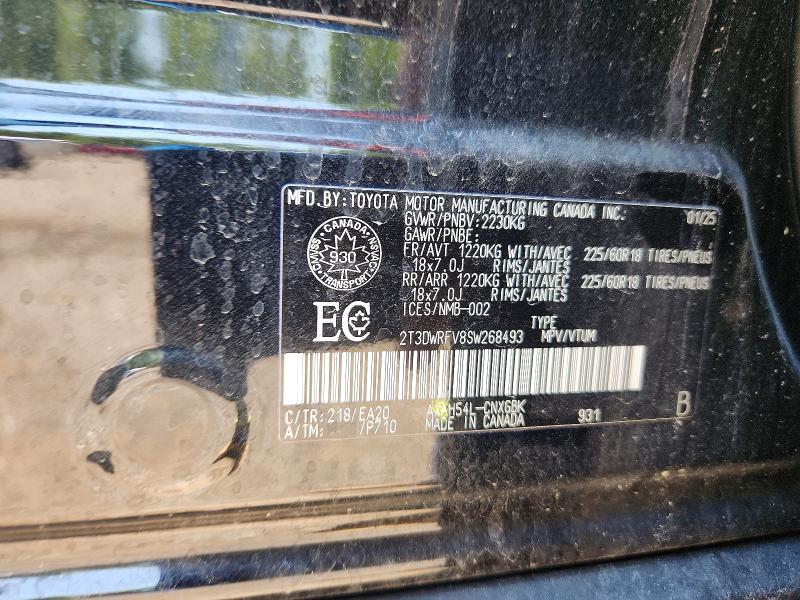 Aukcja sprzedaży 2025 Toyota Rav4, vin: 2T3DWRFV8SW268493, numer aukcji: 64227906