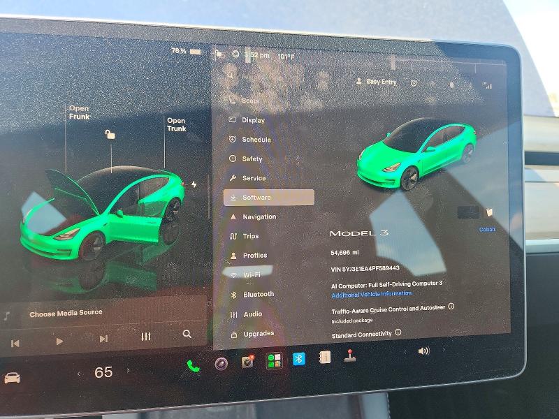 2023 Tesla Model 3 მანქანა იყიდება აუქციონზე, vin: 5YJ3E1EA4PF589443, აუქციონის ნომერი: 67161966