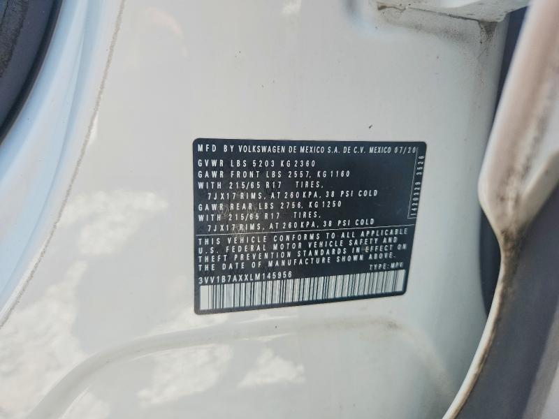 Aukcja sprzedaży 2020 Volkswagen Tiguan, vin: 3VV1B7AXXLM145956, numer aukcji: 64737426
