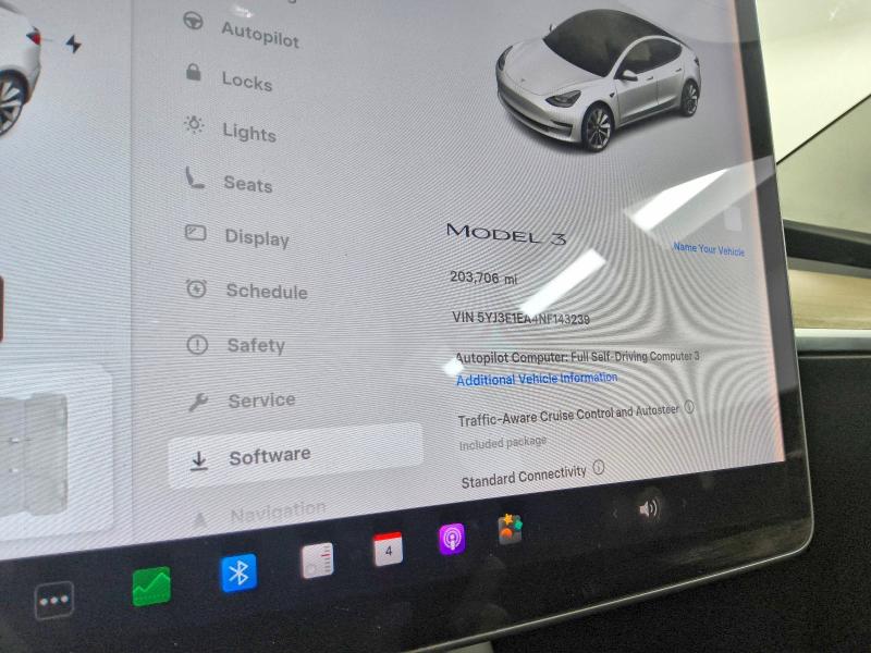 Продаж на аукціоні авто 2022 Tesla Model 3, vin: 5YJ3E1EA4NF143239, номер лоту: 63249866