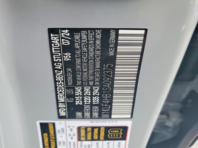 Продажа на аукционе авто 2025 Mercedes-benz E, vin: W1KLF4HB1SA092375, номер лота: 65797426