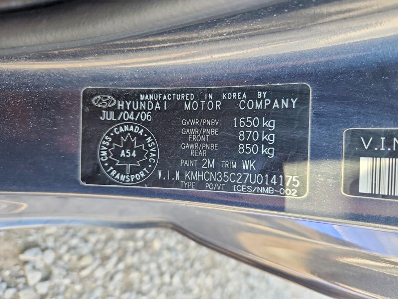 Aukcja sprzedaży 2007 Hyundai Accent, vin: KMHCN35C27U014175, numer aukcji: 63726456
