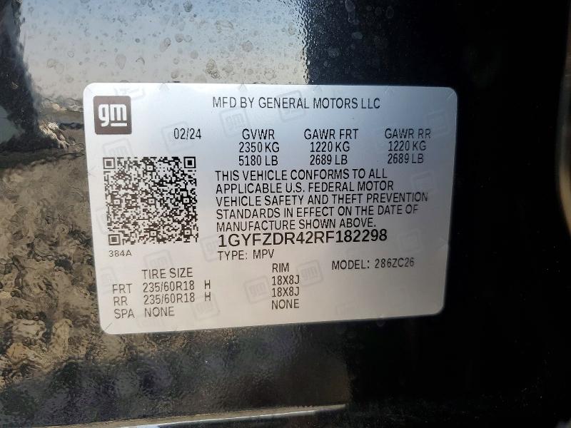 Aukcja sprzedaży 2024 Cadillac Xt4, vin: 1GYFZDR42RF182298, numer aukcji: 66797576