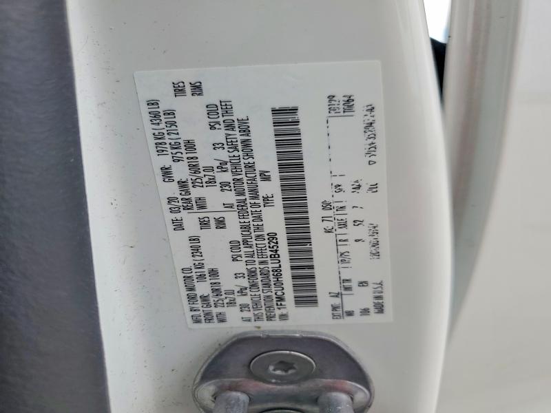 2020 Ford Escape მანქანა იყიდება აუქციონზე, vin: 1FMCU0H68LUB45290, აუქციონის ნომერი: 65573136