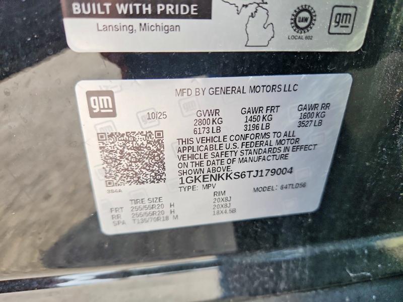 2026 Gmc Acadia მანქანა იყიდება აუქციონზე, vin: 1GKENKKS6TJ179004, აუქციონის ნომერი: 66587196