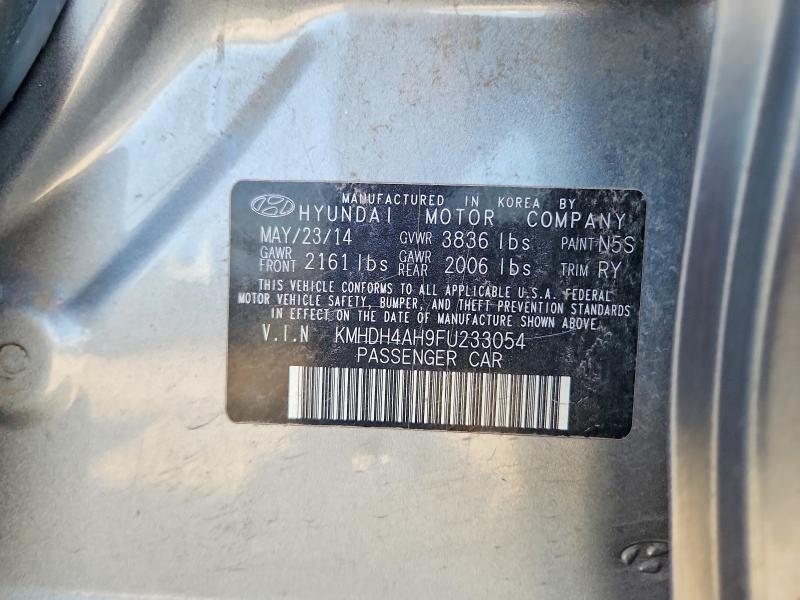 Продажа на аукционе авто 2015 Hyundai Elantra, vin: KMHDH4AH9FU233054, номер лота: 66466696