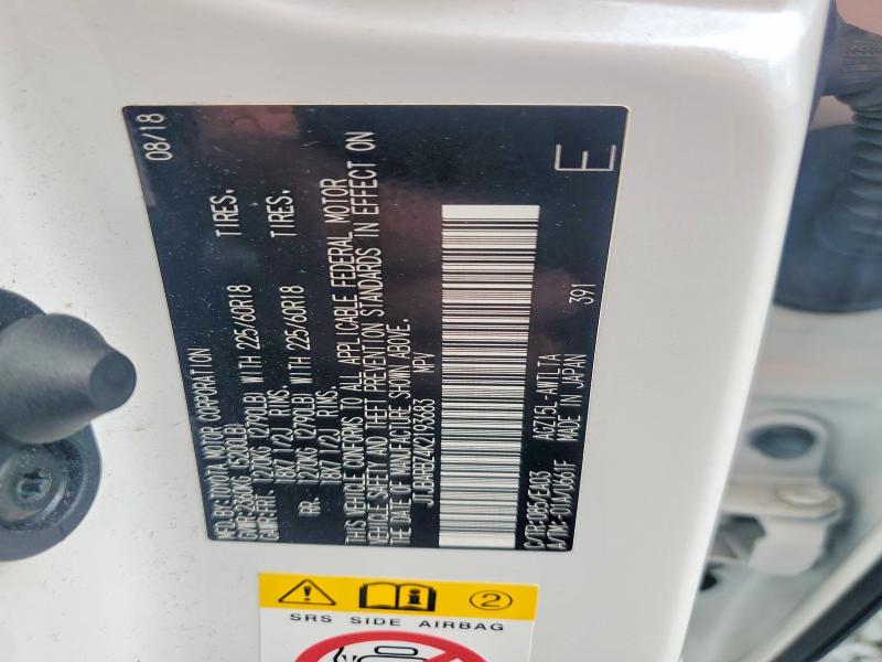 65089836 :رقم المزاد ، JTJBARBZ4K2193683 vin ، 2019 Lexus Nx 300 مزاد بيع