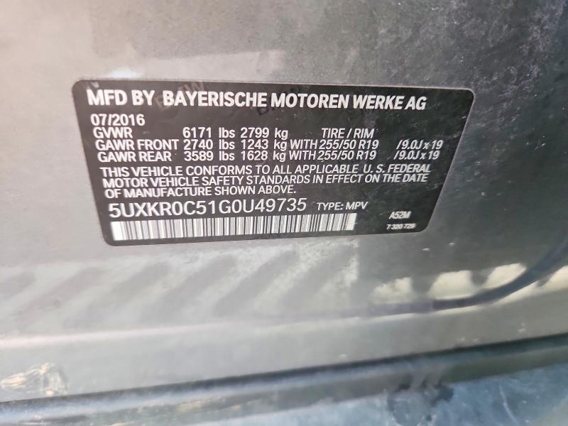 Aukcja sprzedaży 2016 Bmw X5, vin: 5UXKR0C51G0U49735, numer aukcji: 64797906