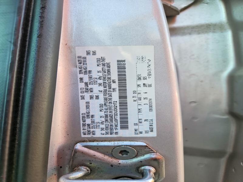 Продаж на аукціоні авто 2013 Ford Escape, vin: 1FMCU0F73DUD02172, номер лоту: 63924966