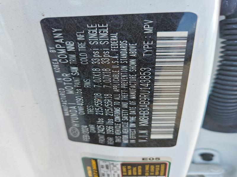2024 Hyundai Kona მანქანა იყიდება აუქციონზე, vin: KM8HB3AB9RU143853, აუქციონის ნომერი: 63856426