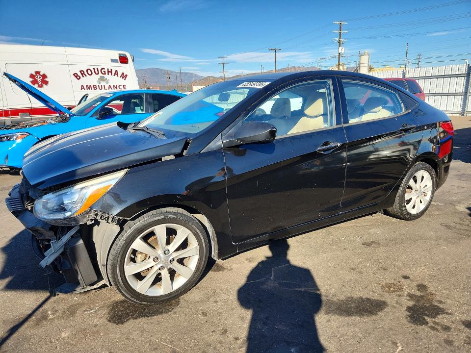 65549786 :رقم المزاد ، KMHCU4AE8EU748123 vin ، 2014 Hyundai Accent مزاد بيع