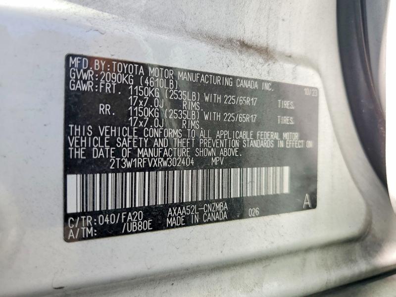 Продаж на аукціоні авто 2024 Toyota Rav4, vin: 2T3W1RFVXRW302404, номер лоту: 66473476