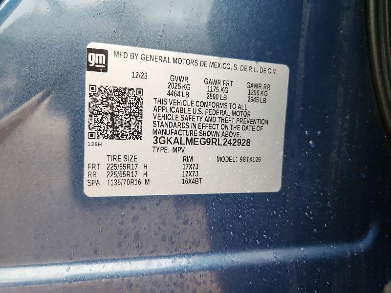 Aukcja sprzedaży 2024 Gmc Terrain, vin: 3GKALMEG9RL242928, numer aukcji: 64584116