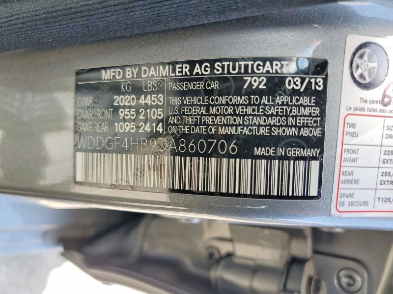 64605066 :رقم المزاد ، WDDGF4HB9DA860706 vin ، 2013 Mercedes-benz C مزاد بيع