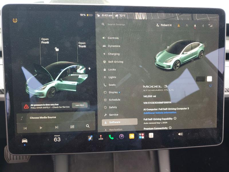 Продажа на аукционе авто 2021 Tesla Model 3, vin: 5YJ3E1EA6MF099114, номер лота: 63582246