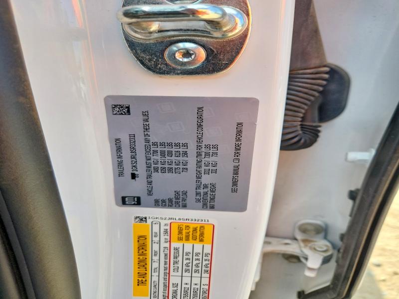 2025 Gmc Yukon Xl მანქანა იყიდება აუქციონზე, vin: 1GKS2JRL8SR332311, აუქციონის ნომერი: 56323856