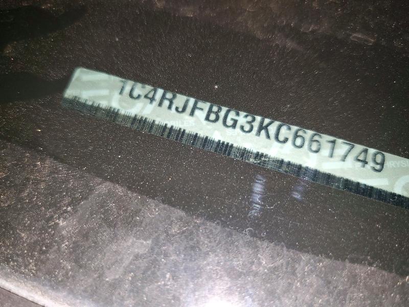 65278786 :رقم المزاد ، 1C4RJFBG3KC661749 vin ، 2019 Jeep Grand Cherokee مزاد بيع