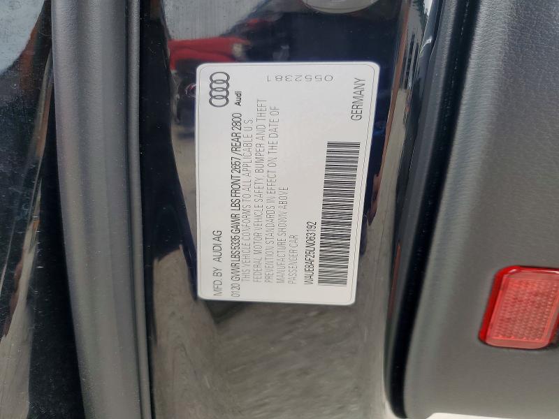 Продаж на аукціоні авто 2020 Audi A6, vin: WAUE8AF25LN063192, номер лоту: 64584356