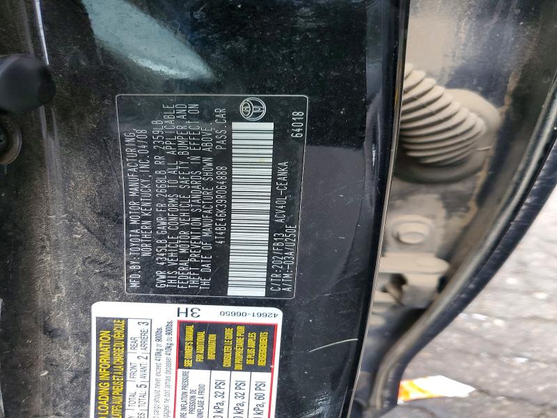 Продажа на аукционе авто 2009 Toyota Camry, vin: 4T4BE46K39R064888, номер лота: 66454516