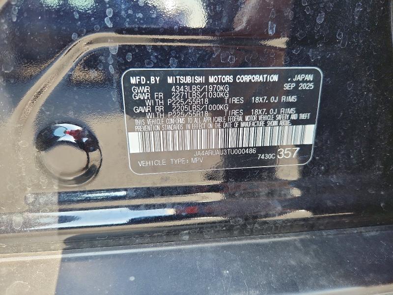 Aukcja sprzedaży 2026 Mitsubishi Outlander Sport, vin: JA4ARUAU3TU000486, numer aukcji: 66182846