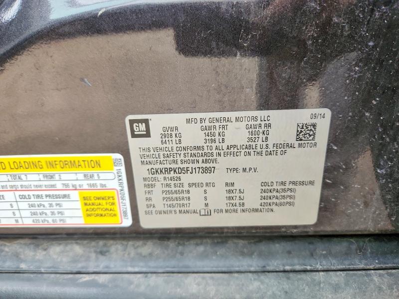 Продаж на аукціоні авто 2015 Gmc Acadia, vin: 1GKKRPKD5FJ173897, номер лоту: 64296856