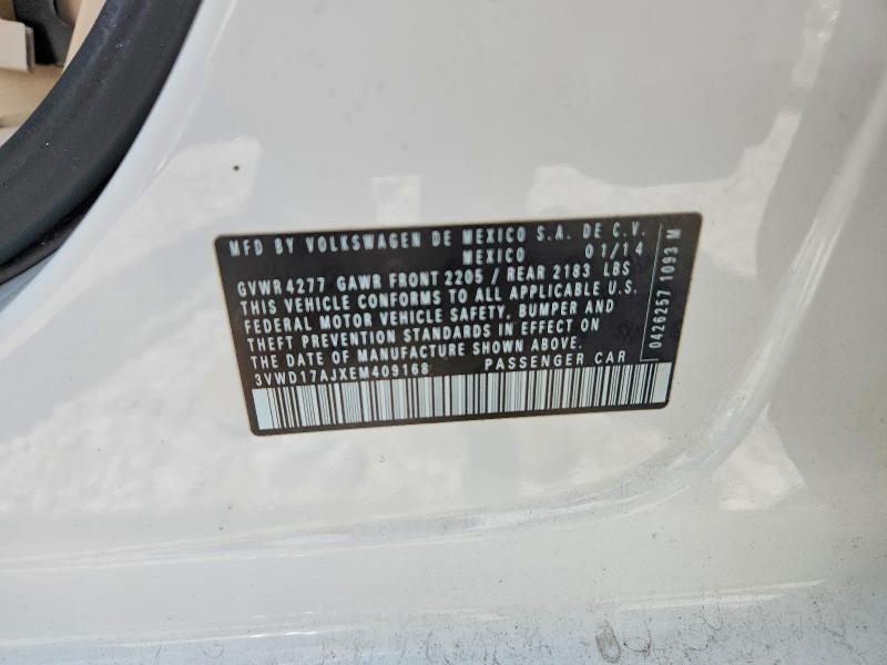 Продажа на аукционе авто 2014 Volkswagen Jetta, vin: 3VWD17AJXEM409168, номер лота: 65648066