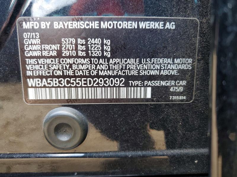 Aukcja sprzedaży 2014 Bmw 535, vin: WBA5B3C55ED293092, numer aukcji: 61451786