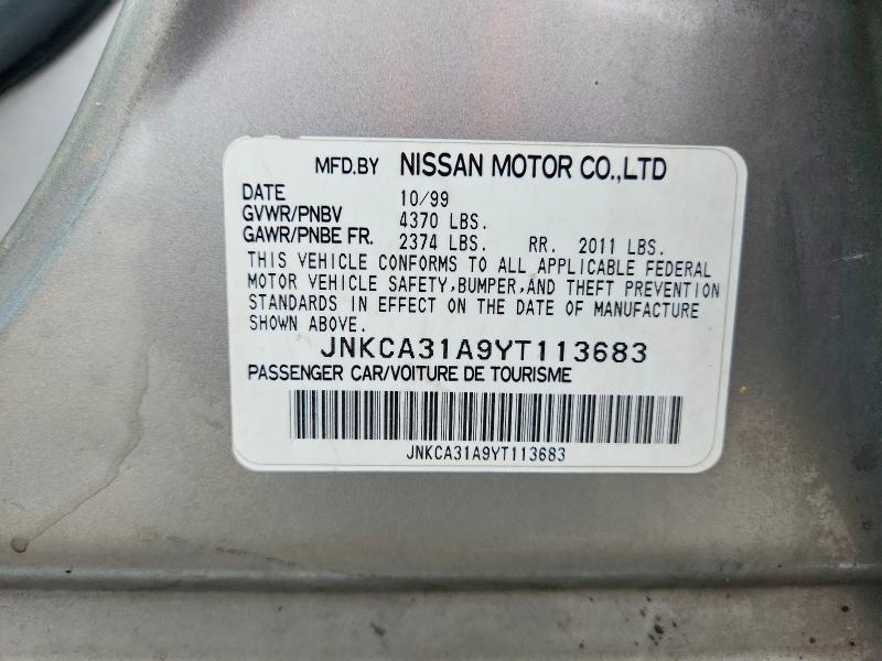 Продажа на аукционе авто 2000 Infiniti I30, vin: JNKCA31A9YT113683, номер лота: 65051386