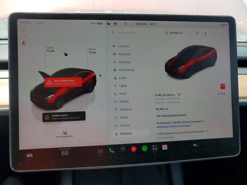 Продажа на аукционе авто 2025 Tesla Model Y, vin: 7SAYGAEE9SF247453, номер лота: 64613216