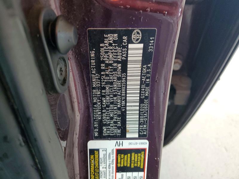 Продаж на аукціоні авто 2017 Toyota Avalon, vin: 4T1BK1EB8HU259435, номер лоту: 63410636