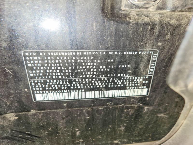 Aukcja sprzedaży 2018 Volkswagen Tiguan, vin: 3VV1B7AX0JM126328, numer aukcji: 65697546