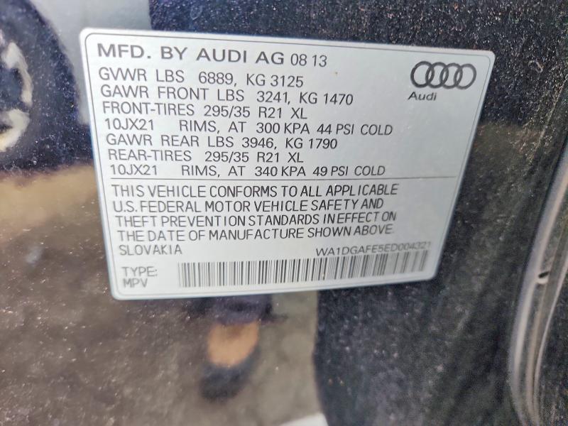 Aukcja sprzedaży 2014 Audi Q7, vin: WA1DGAFE5ED004321, numer aukcji: 66982966