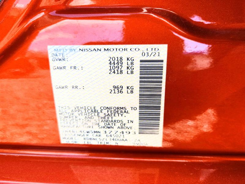 Продаж на аукціоні авто 2021 Nissan Altima, vin: 1N4BL4CW5MN377493, номер лоту: 65157926
