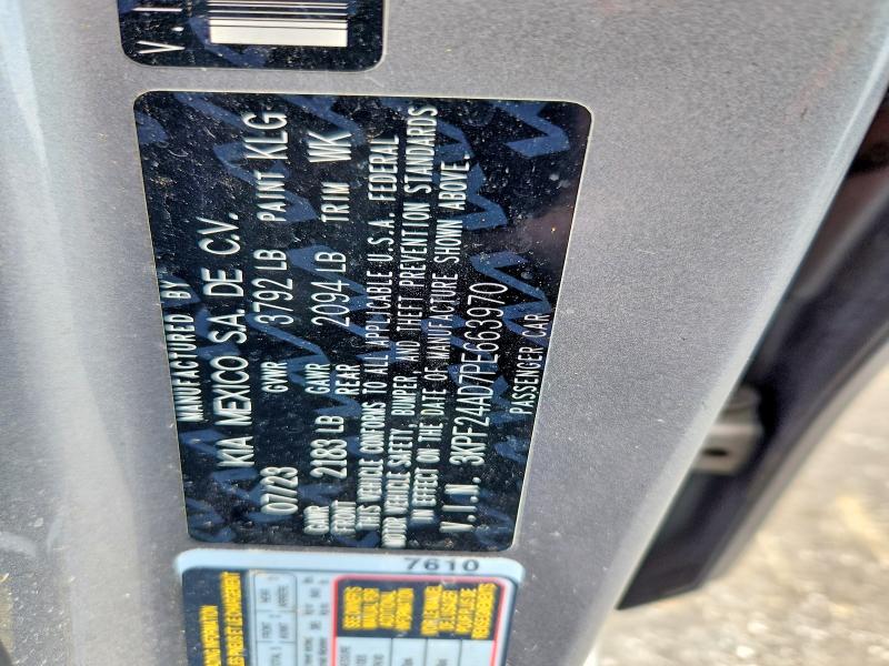 Aukcja sprzedaży 2023 Kia Forte, vin: 3KPF24AD7PE663970, numer aukcji: 64019166